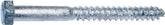 Midwest Fastener 05559 Lag Screw, 1/4-10 Thread, 3 in OAL, 2 Grade, Galvanized Steel, SAE Measuring